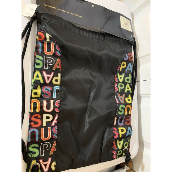 New U.S. POLO ASSN USPA Drawstring Bag Tote NWT - Picture 5 of 5